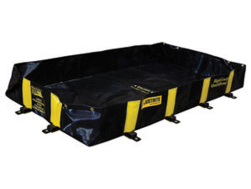 Justrite Manufacturing Co 4' X 5' X 12" QUICKBERM¬Æ Black And Yellow PVS Coated Fabric Rigid-Lock Spill Containment Berm With Spill Capacity Of 235 Gallons