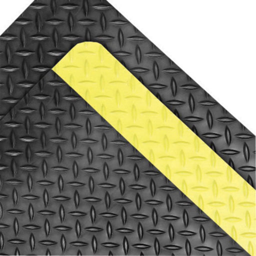 Superior Manufacturing Notrax¬Æ 3' X 75' Black And Yellow 9/16" Thick Rubber And Sponge Dura Trax‚Ñ¢ Dry Area Safety/Anti-Fatigue Floor Mat