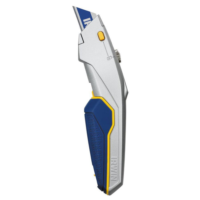 IRWIN® 7.300" Vise-Grip® Protouch™ Ergonomic Retractable Utility Knife With (6) Irwin Blue Blade™ Bi-Metal Blade
