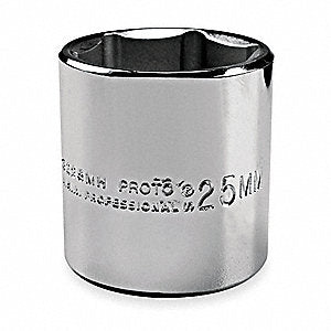 Stanley® 3/8" X 5/8" Forged Alloy Steel Proto® Torqueplus™ 12 Point Fully Polished Impact Socket