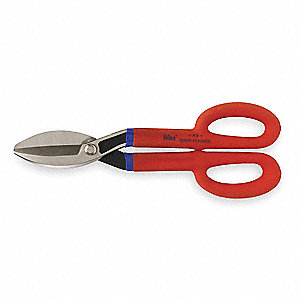 Cooper Hand Tools 3" X 12 1/2" Forged Alloy Steel Wiss® Straight Cut Tinner Snip With Cushion Handle