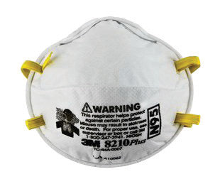 3M‚Ñ¢ Standard N95 8210Plus Disposable Particulate Respirator With Braided Headband And Adjustable Nose Clip - Meets NIOSH And OSHA Standards (20 Each Per Box)