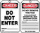 Accuform Signs¬Æ 5 3/4" X 3 1/4" 10 mils PF-Cardstock Accident Prevention Safety Tag DANGER DO NOT ENTER With Do Not Remove Tag Warning On Back (25 Per Pack)