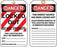 Accuform Signs¬Æ 5 7/8" X 3 1/8" 10 mils PF-Cardstock Lockout - Tagout Tag DNAGER LOCKED OUT DO NOT OPERATE (25 Per Pack)
