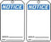 Accuform Signs¬Æ 5 7/8" X 3 1/8" 10 mils PF-Cardstock Accident Prevention Blank Tag NOTICE (25 Per Pack)