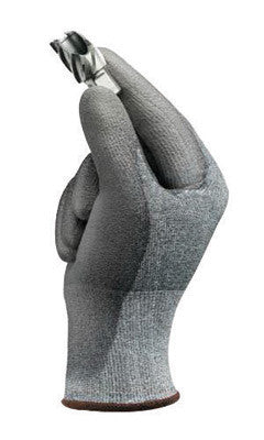 Ansell Size 7 HyFlex¨ Light Duty Cut And Abrasion Resistant Gray Polyurethane Palm Coated Work Gloves With Gray Lycra¨ And DSM Dyneema¨ Liner And Knit Wrist