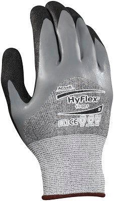 Ansell Size 8 HyFlex¬Æ Medium Cut Resistant Gloves With Nitrile Knit Wrist And Polyethylene/Nylon Lining
