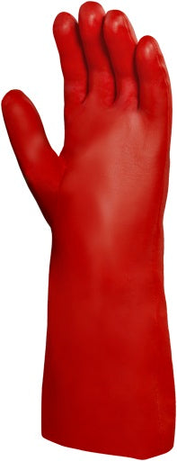 Ansell Size 10 Red 14" Knit Lined PVA‚Ñ¢ Fully Coated Chemical Resistant Gloves With Smooth Finish And Gauntlet Cuff