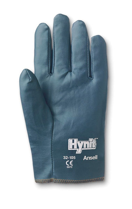 Ansell Size 7 1/2 Mens Hynit¬Æ Medium Duty Multi-Purpose Cut And Abrasion Resistant Blue Nitrile Impregnated Fabric Fully Coated Work Gloves With Interlock Knit Liner And Slip-On Cuff