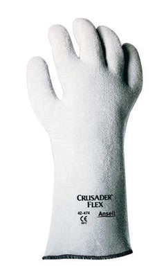 Ansell Size 10 Gray Crusader¬Æ Flex Heavy Weight Nitrile Non-Woven Felt Lined Heat Resistant Gloves With 10" Gauntlet Slip-On Cuff