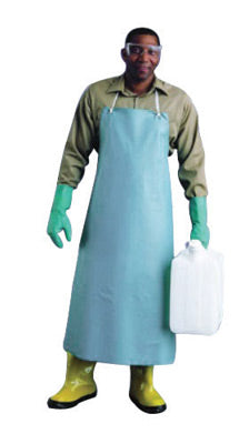 Ansell 33" X 44" Green CPP‚Ñ¢ 18 mil Vinyl Heavy Duty Chemical Protection Apron With Stomach Patch