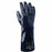 SHOWA‚Ñ¢ Size 7 Atlas 13 Gauge Black Latex Palm And Fingertip Coated Work Gloves With Blue And Gray Nylon Liner And Knit Wrist