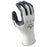SHOWA™ Size 8 Zorb-IT® Cut Resistant Gray Nitrile Dipped Palm Coated Work Gloves With White Seamless Nylon And Polyester Knit Liner And Elastic Cuff