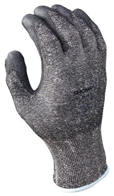 SHOWA‚Ñ¢ Size 7 SHOWA¬Æ 541 13 Gauge Cut Resistant Gray Polyurethane Dipped Palm Coated Work Gloves With Light Gray Seamless Dyneema¬Æ And High Performance Polyethylene Knit Liner And Elastic Wrist