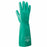 SHOWA‚Ñ¢ Size 8 Green Nitri-Solve¬Æ 13" 15 mil Unsupported Nitrile Fully Coated Chemical Resistant Gloves With Bisque And Textured Finish And Gauntlet Cuff (Chlorinated)