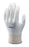 SHOWA Best¨ Glove X-Large 13 Gauge Abrasion Resistant White Polyurethane Palm Coated Work Gloves With White Seamless Nylon Knit Liner And Knit Wrist