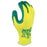 SHOWA‚Ñ¢ Size 7 S-TEX¬Æ 350 10 Gauge Cut Resistant Green Nitrile Palm Coated Work Gloves With Hi-Viz Yellow Seamless Hagane Coil¬Æ Liner And Knit Wrist