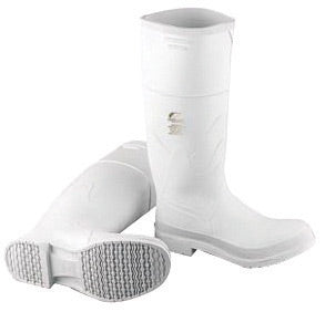 Onguard Industries Size 6 White 16" PVC Knee Boots With Safety-Loc‚Ñ¢ Outsole, Steel Toe And Removable Insole