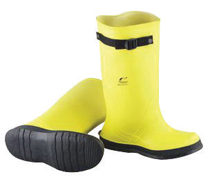 Onguard Industries Size 9 Slicker Yellow 17" PVC And Flex-O-Thane Overboots With Self-Cleaning Cleated Outsole And Strap