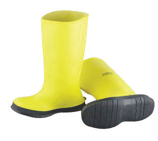 Onguard Industries Size 9 Slicker Yellow 17" PVC And Flex-O-Thane Overboots With Self-Cleaning Cleated Outsole