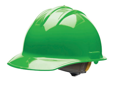 Bullard¬Æ Green HDPE Cap Style Hard Hat With 6 Point Rachet Suspension