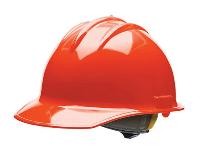 Bullard¬Æ Orange HDPE Cap Style Hard Hat With 6 Point Rachet Suspension