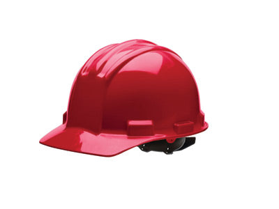 Bullard¬Æ Red HDPE Cap Style Hard Hat With 4 Point Rachet Suspension