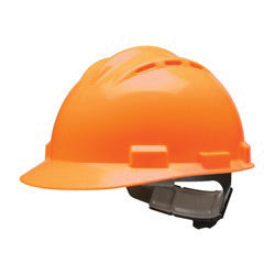Bullard¬Æ Orange HDPE Cap Style Hard Hat With 4 Point Rachet Suspension