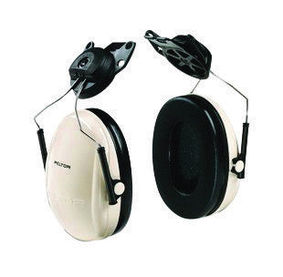 3M Peltor Optime 95 Black And Beige ABS Helmet Mount Hearing Conservation Earmuffs