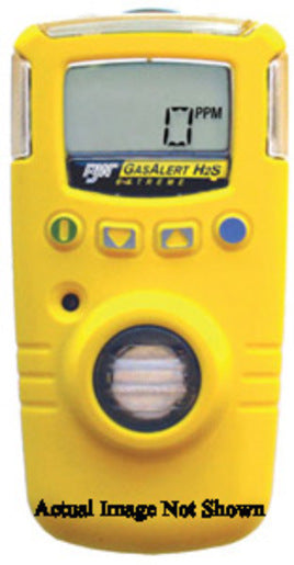 BW Technologies Yellow Extended Range GasAlert Extreme Portable Hydrogen Sulphide Monitor With 3 V Li-Ion Battery, Data Logging And Internal Vibrating Alarm