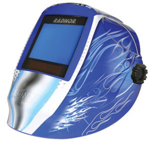 Radnor¬Æ RDX81 Blue Welding Helmet 101 X 80 mm Variable Shade 5 - 14 Auto Darkening Lens And Blue Fusion Graphics