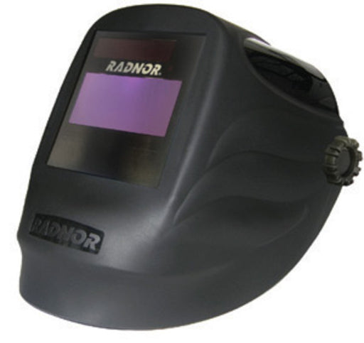 Radnor¬Æ RD48 Black Welding Helmet With 5 1/4" X 4 1/2" Variable Shade 9-13 Auto Darkening Lens