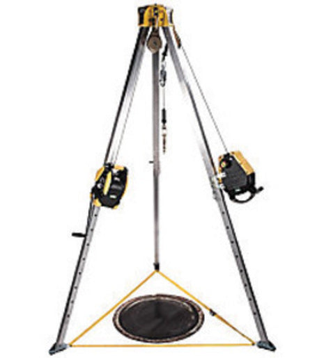 MSA 8' Workman¬Æ Tripod Confined Space Entry Kit (Includes 50' Workman Rescuer, 65' Workman Winch, Stainless Steel Cable, (2) Pulleys And (2) Carabiners)