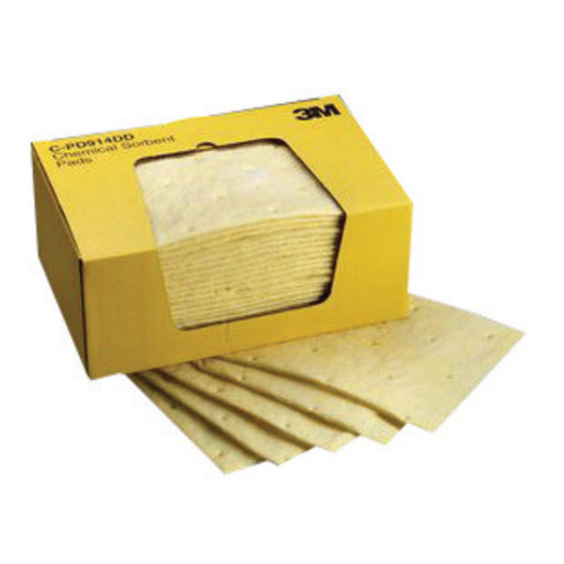 3M‚Ñ¢ 9 1/4" X 14 1/2" Yellow High Capacity Sorbent Pad (25 Per Box)