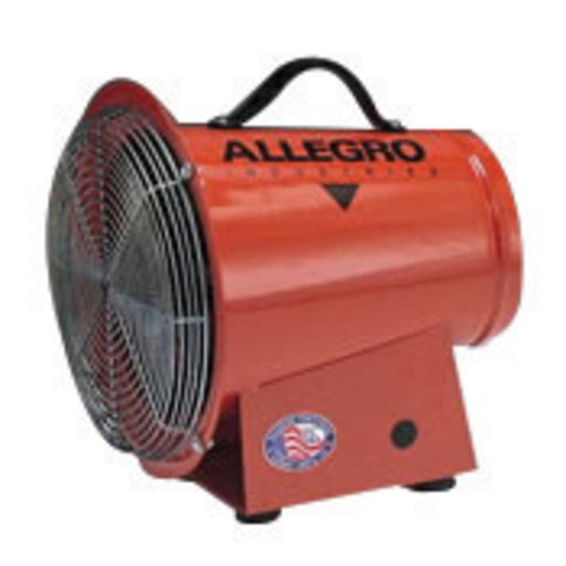 Allegro¬Æ 14" X 13 5/8" X 15" 1150 cfm 1/4 hp 12 VDC 22 A Motor Cold Rolled Steel Axial Blower With 15' Cord And Alligator Clips