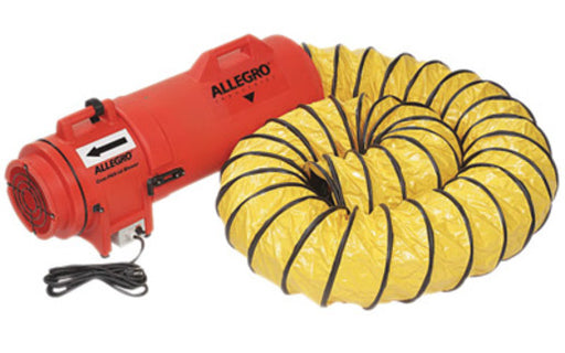 Allegro¬Æ 32" X 13 1/2" X 14 1/2" 831 cfm 1/3 hp 115 VAC 3 A Motor Polyethylene Com-Pax-Ial Blower With Canister And 8" X 15' Duct