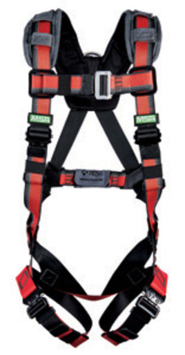 MSA X-Large EVOTECH¬Æ Lite Full-Body Harness With Back D-Ring And Qwik-Connect Leg Straps