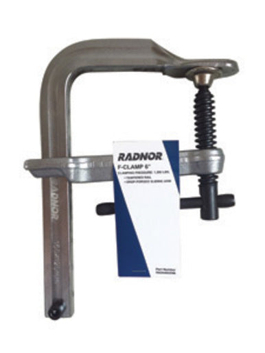 Radnor¬Æ 6" Metal Medium Duty Floor Clamp With Tempered Rail And Drop-Forged Sliding Arm