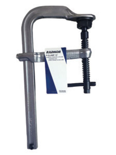 Radnor¬Æ 10" Metal Heavy Duty Floor Clamp With Tempered Rail And Drop-Forged Sliding Arm