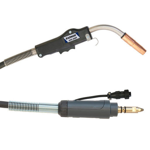 Radnor¬Æ 400 A .035" - .045" Air Cooled MIG Gun With 15' Cable And Miller¬Æ 4 Pin Style Connector