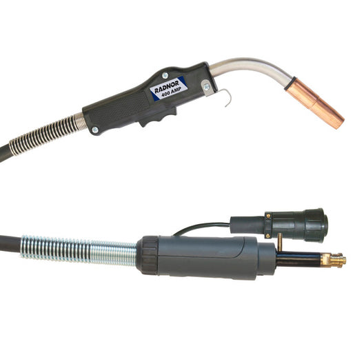 Radnor¬Æ 400 A .052" - 1/16" Air Cooled MIG Gun With 15' Cable And Lincoln¬Æ 5 Pin Style Connector