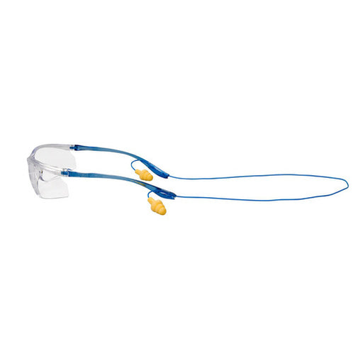 3Mª Virtuaª Blue Frame Safety Glasses With Clear Anti-Scratch Hard Coat Lens