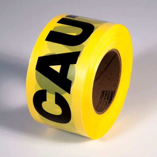 Radnor¬Æ 3" X 1000' Yellow 2 mil Barricade Tape "Caution"