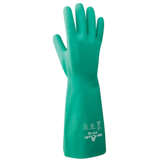 Radnor¬Æ Size 8 Green Radnor¬Æ 13" Unlined 11 mil Unsupported Nitrile Gloves With Sand Patch Finish