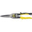 Stanley® 10" Forged Chrome Molybdenum Steel FatMax® Maxsteel™ Compound Action Long Straight Cut Aviation Snip With Serrated Blade And Yellow Handle