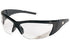 Crews¬Æ ForceFlex¬Æ 2 Safety Glasses With Black Thermo Plastic Urethane Frame, Clear Polycarbonate Duramass¬Æ Anti-Scratch Lens And Black Temple Sleeve