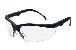 Crews¬Æ Klondike¬Æ Magnifier 1.0 Diopter Safety Glasses With Black Nylon Frame And Clear Polycarbonate Anti-Scratch Lens