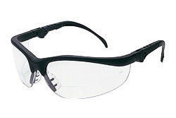 Crews¬Æ Klondike¬Æ Magnifier 1.5 Diopter Safety Glasses With Black Nylon Frame And Clear Polycarbonate Duramass¬Æ Anti-Scratch Lens