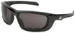 Crews¬Æ USS Defense¬Æ Safety Glasses With Black Polycarbonate Frame Gray Polycarbonate MAX6‚Ñ¢ Anti-Fog, Anti-Scratch Dual Lens, TPR Nose Piece, Bayonet Temple And Breakaway Cord And Cleaning Bag