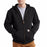 Carhartt¬Æ 2X Regular Black Rutland Thermal Lined 12 Ounce Cotton And Polyester Water Repellent Sweatshirt With Front Zipper Closure